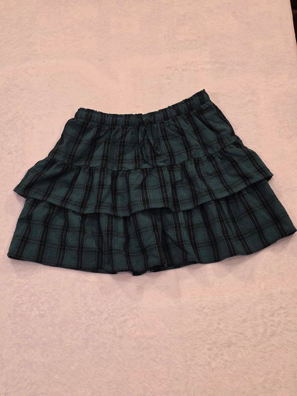 Cat & Jack Little Girls Skirt Plaid XL 14 NWOT